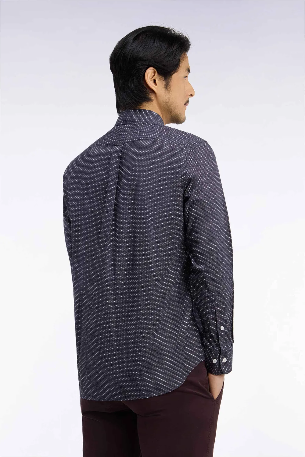 Eden Park Legend Rugby chemise grise micromotifs