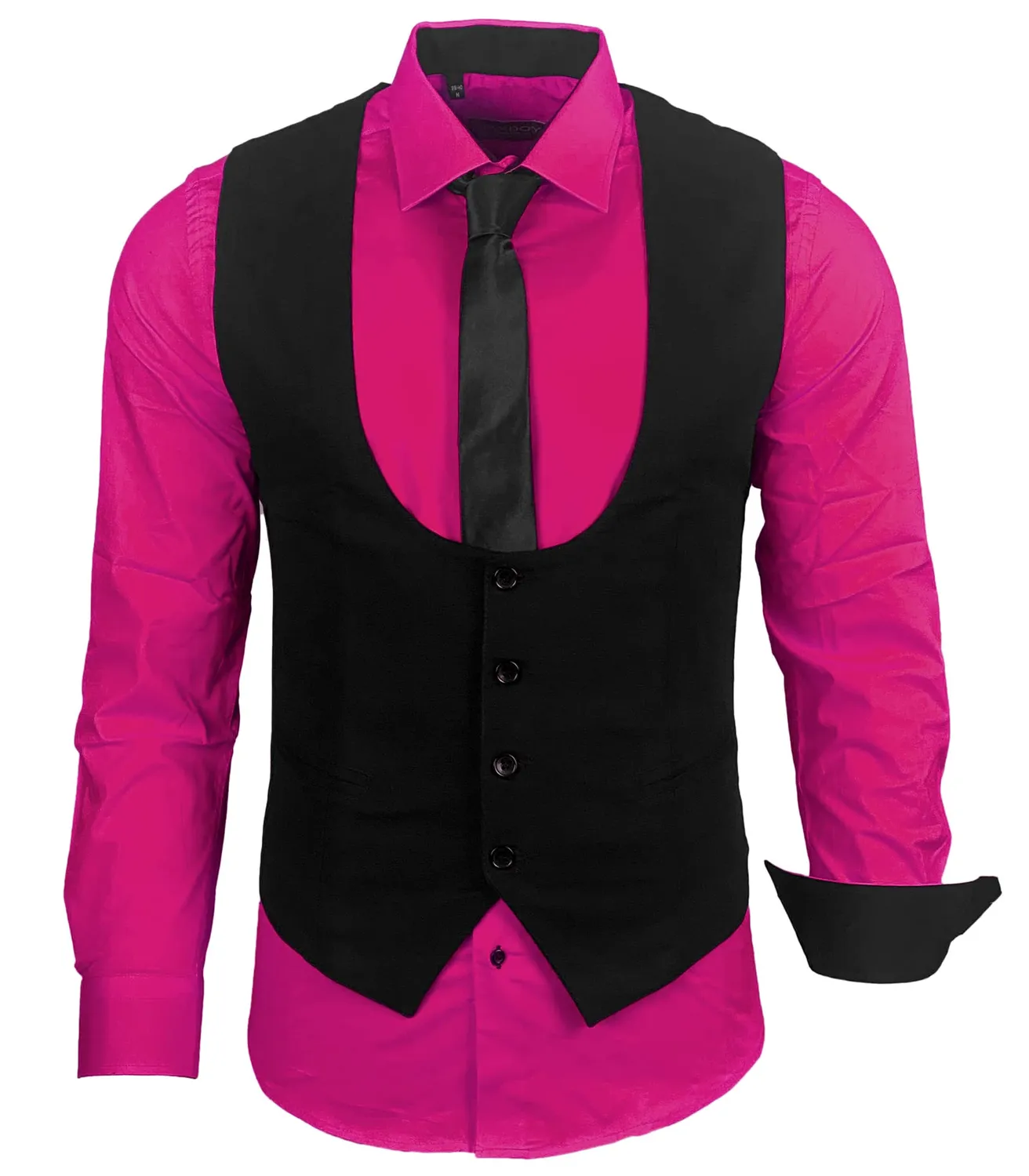 Subliminal Mode RN22 chemise homme coupe slim manches longues