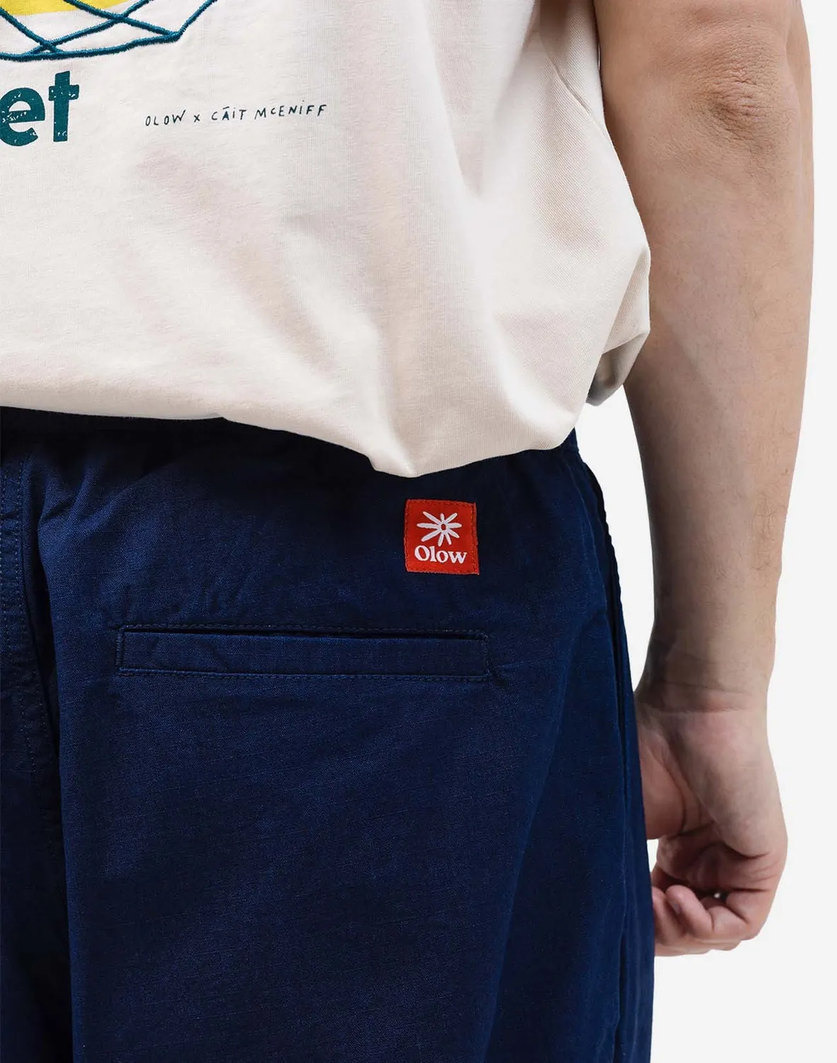 OLOW Handa short denim bleu bermuda oversize