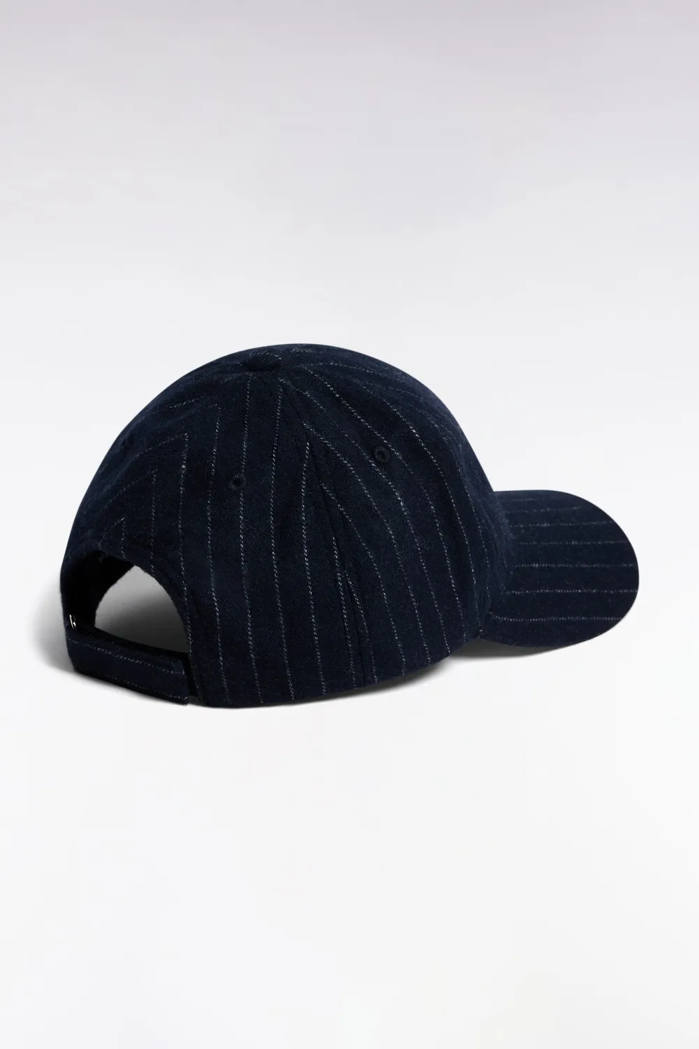 Eden Park casquette drap laine rayé marine TU