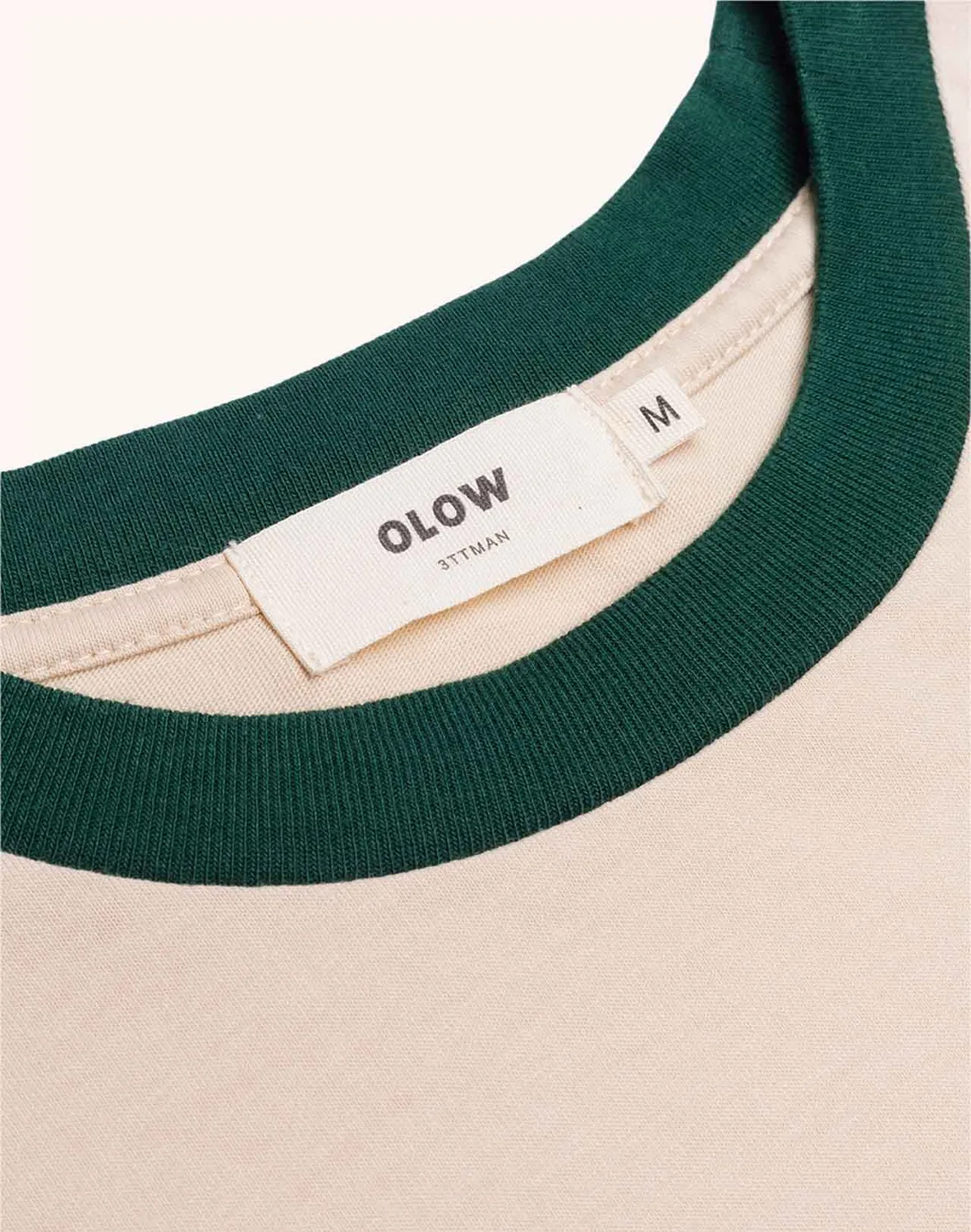 OLOW Blossom Yourself t-shirt crème ample vert