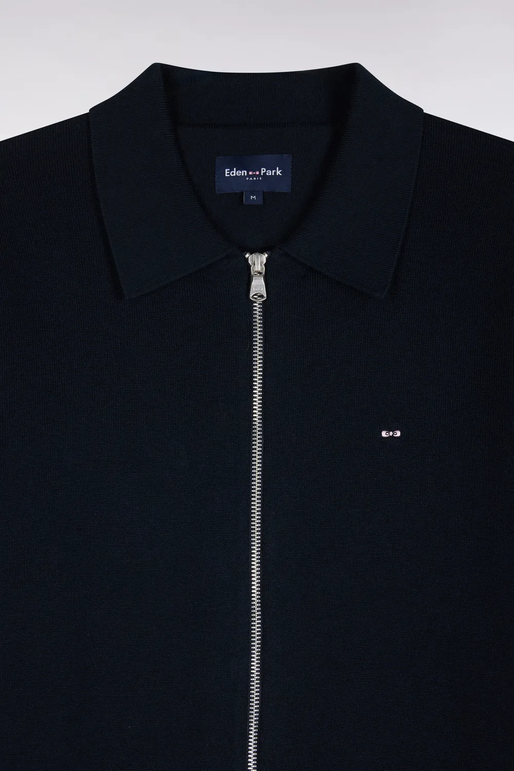 Eden Park Après-Match cardigan zippé marine coton viscose
