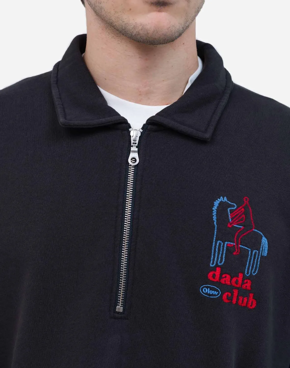 OLOW Manso Dada Club sweat noir carbone coton bio