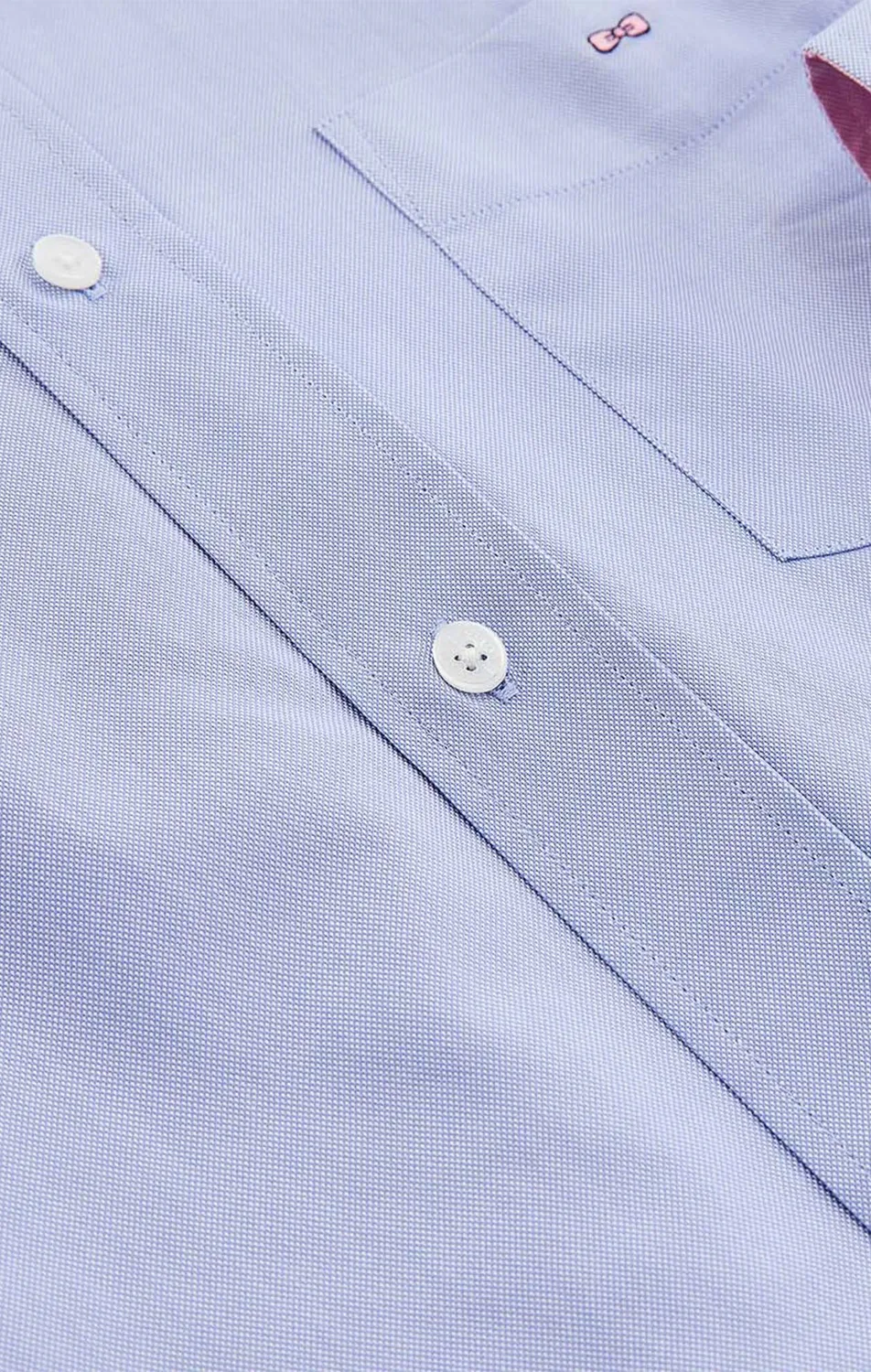 Eden Park chemise oxford coton bleue regular nœud papillon