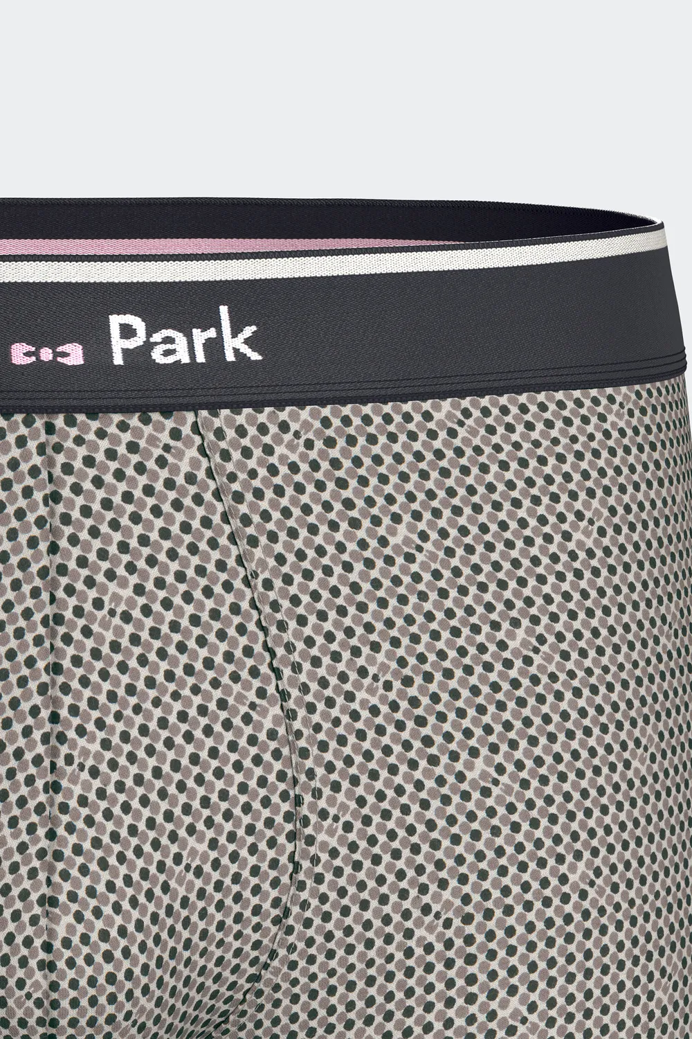 Eden Park lot 2 boxers coton stretch kaki gris graphique