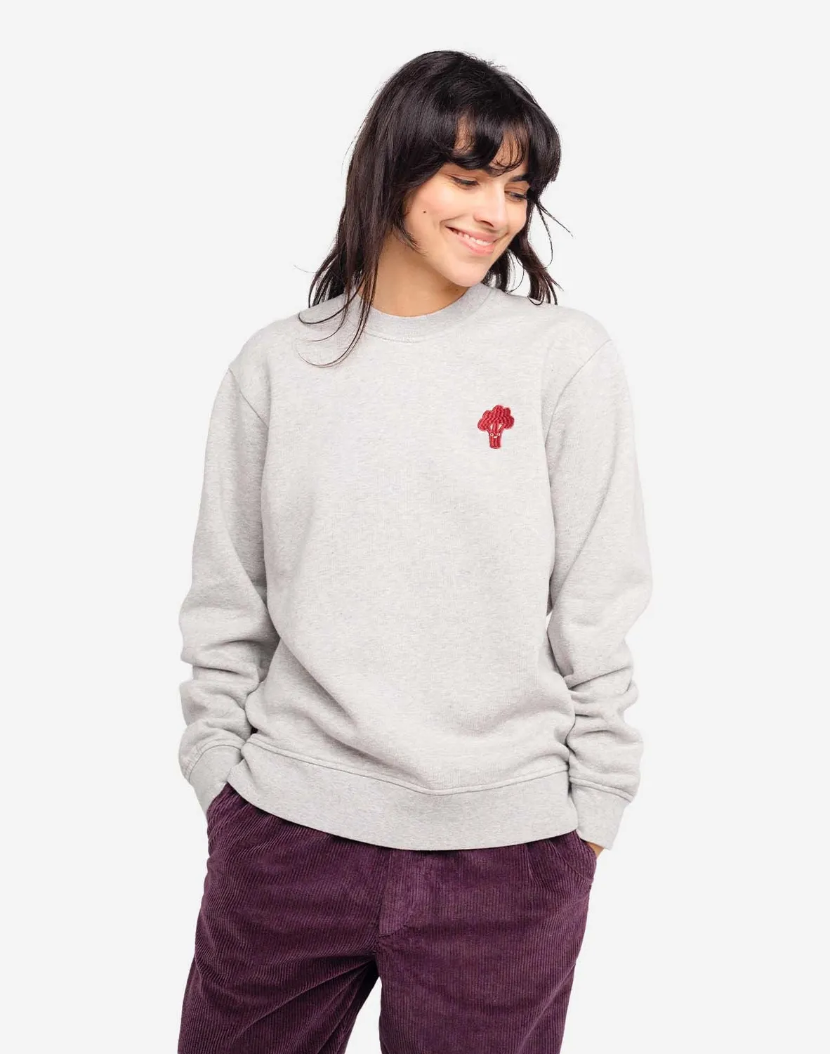 OLOW Good Soup sweat gris chiné coton bio