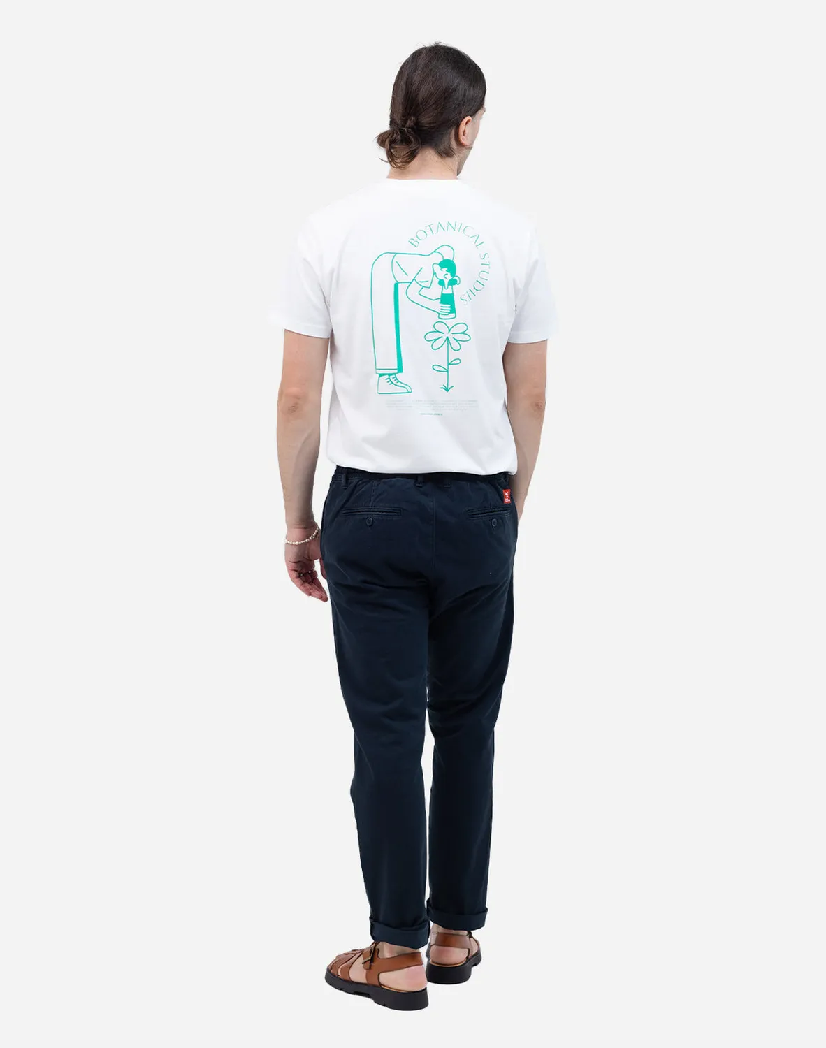OLOW Chino pantalon bleu nuit coton
