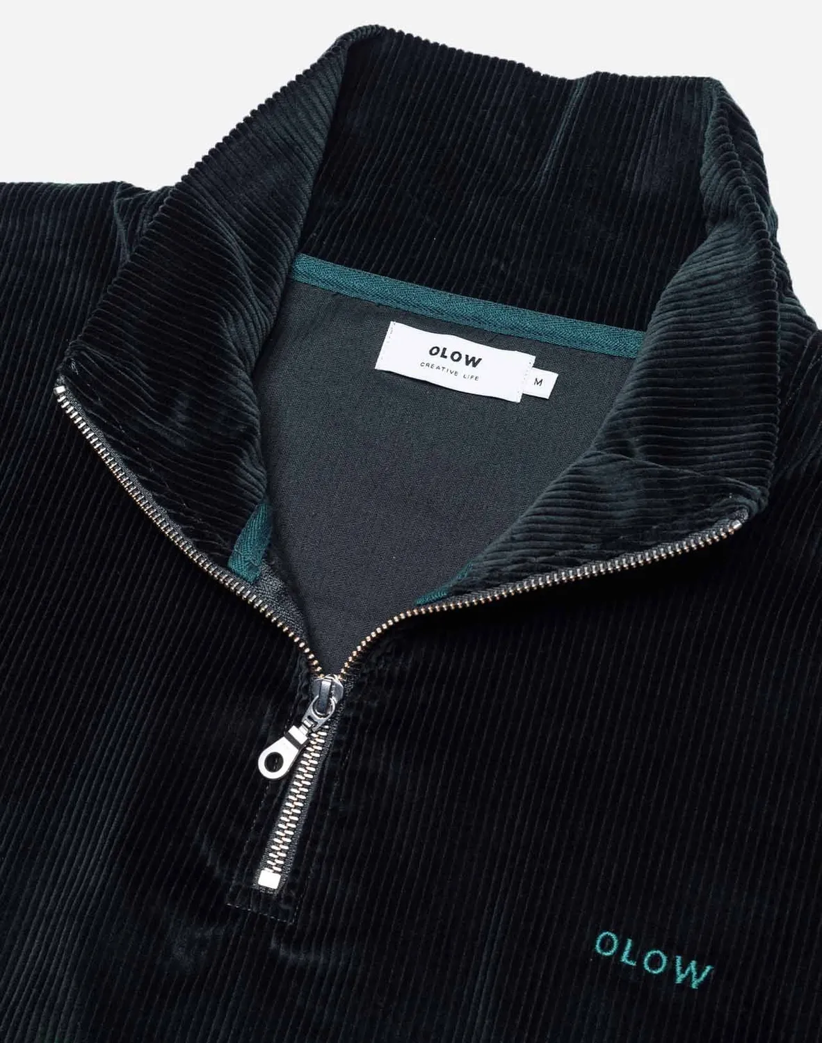 OLOW Bangor sweat vert foncé velours coton