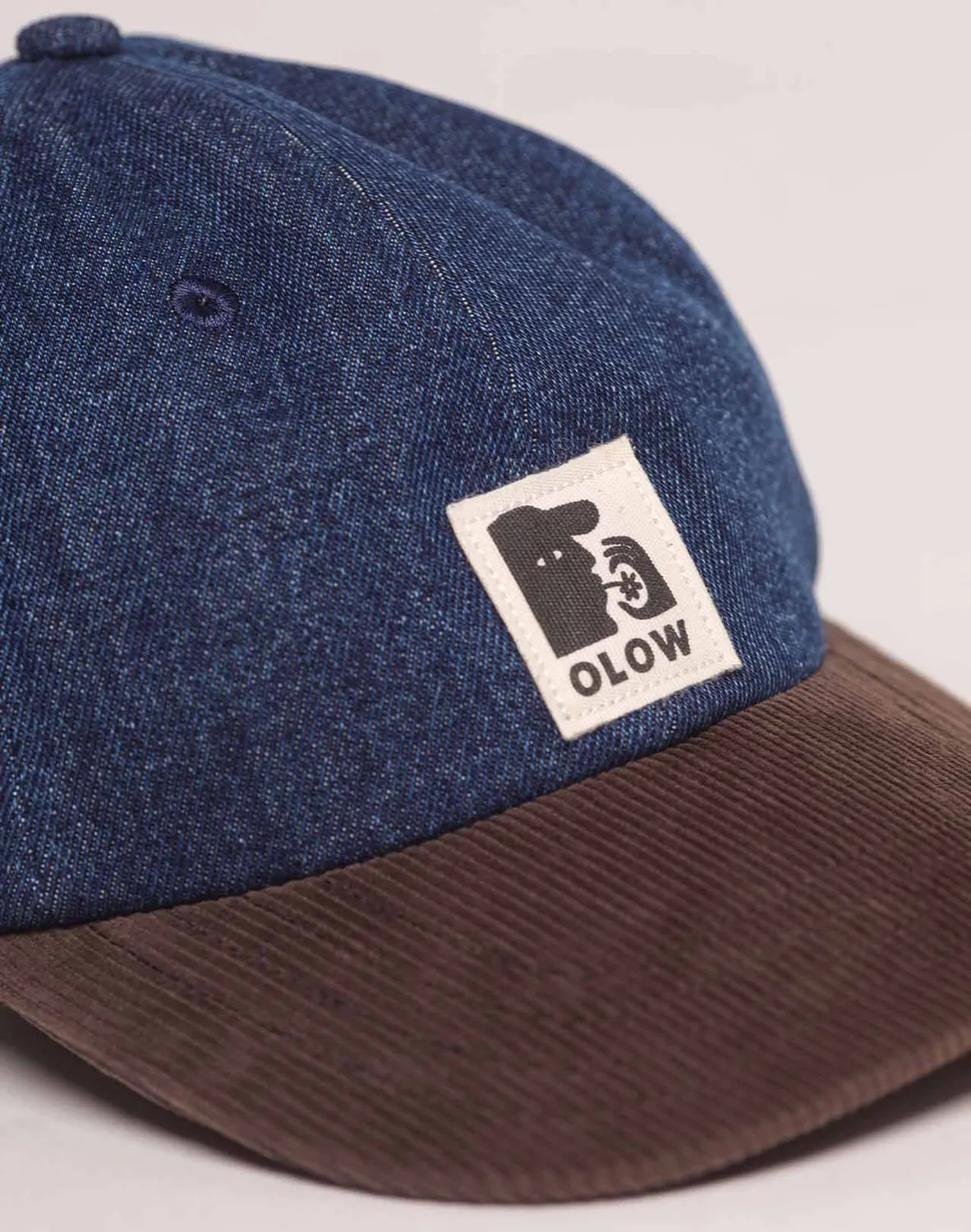 Olow Stanton casquette six panel bleu marron TU