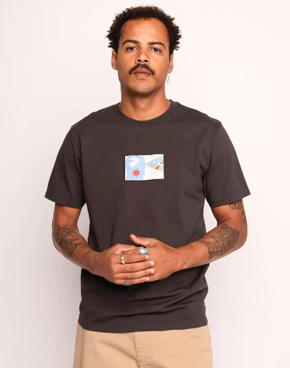 OLOW The Vision t-shirt noir carbone coton bio