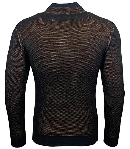 Subliminal Mode BX52276 pull homme col châle maille hiver