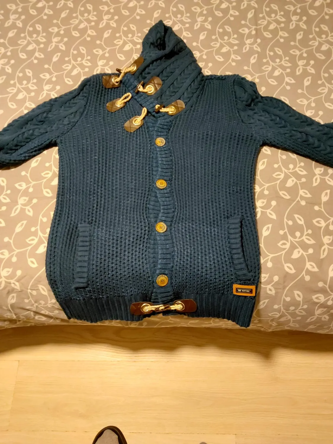 Subliminal Mode BX292 pull homme col montant bleu