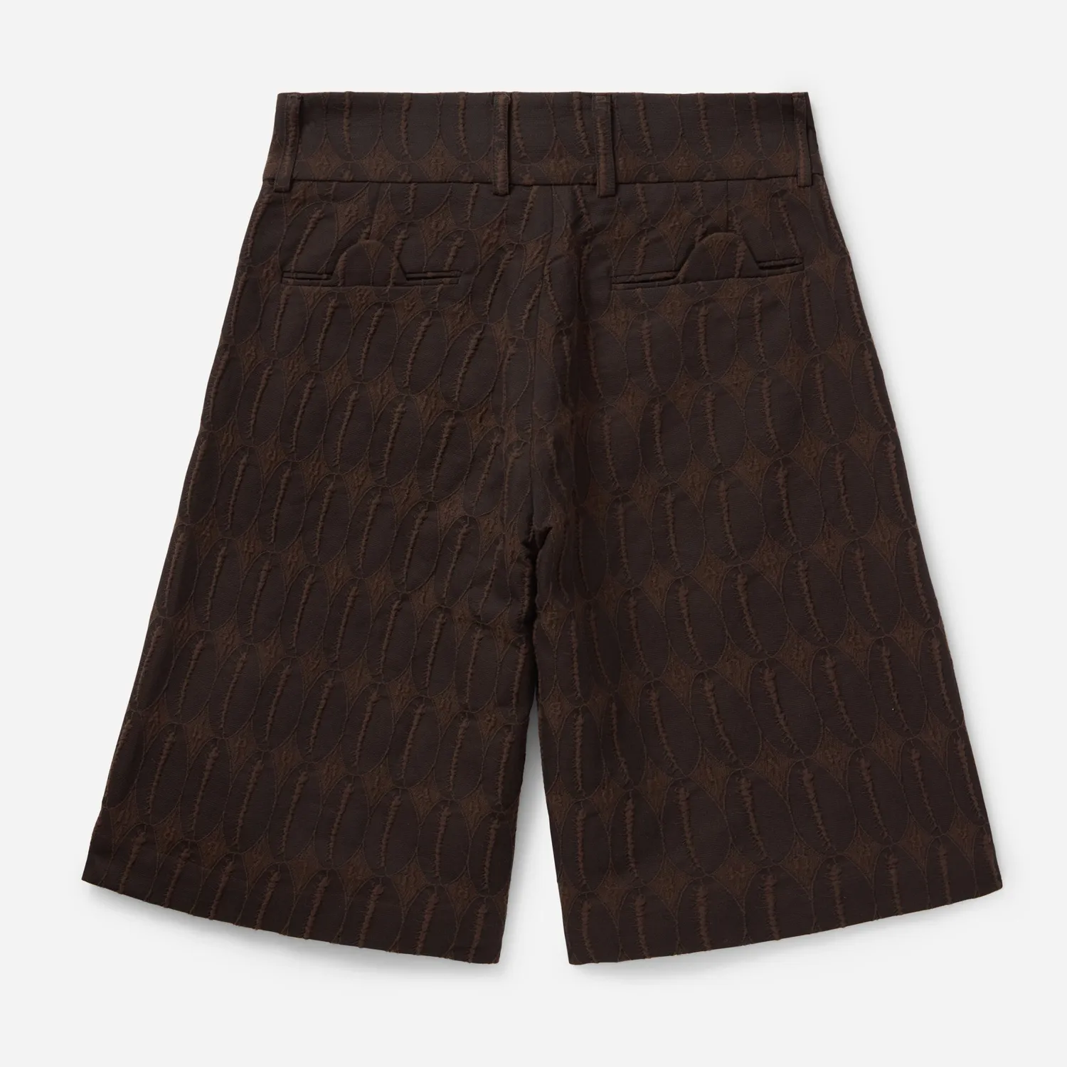 Labrum Monogram pantalon culotte marron jacquard