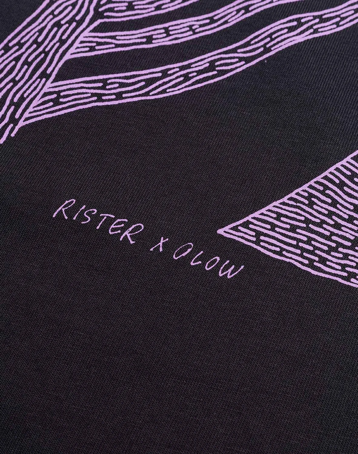 OLOW Interconnexion t-shirt manches longues noir coton