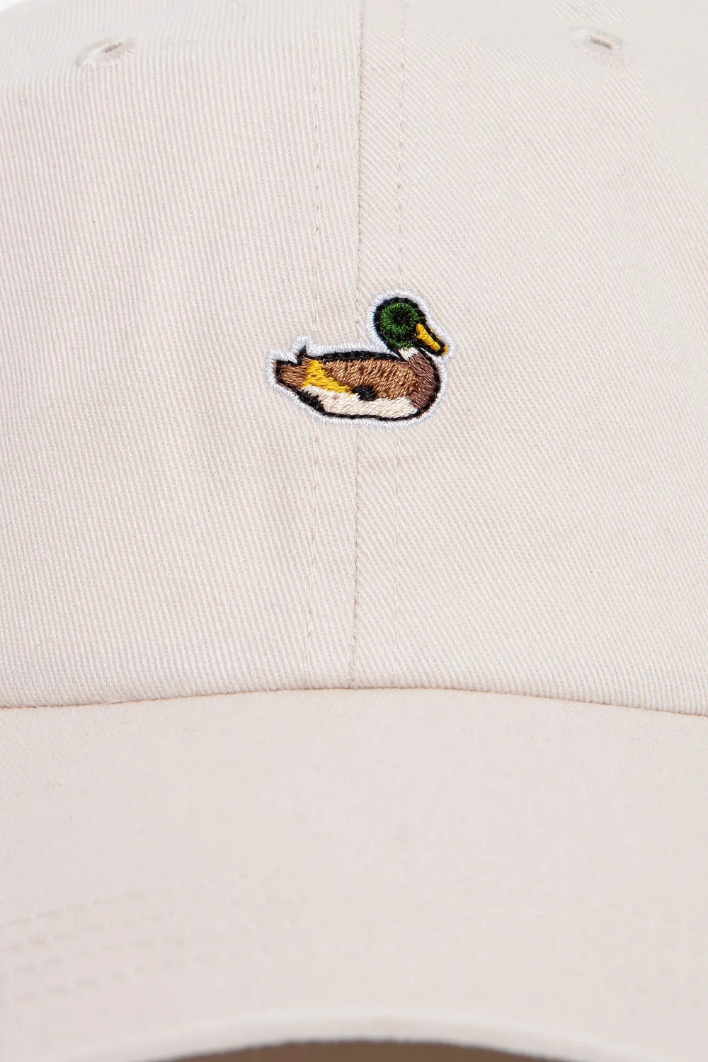 Edmmond Studios Duck Cap Plain Beige casquette beige brodée