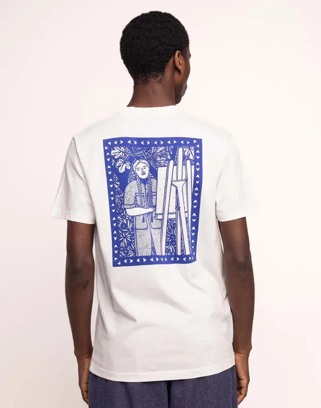 Olow Pictural t-shirt écru coton bio