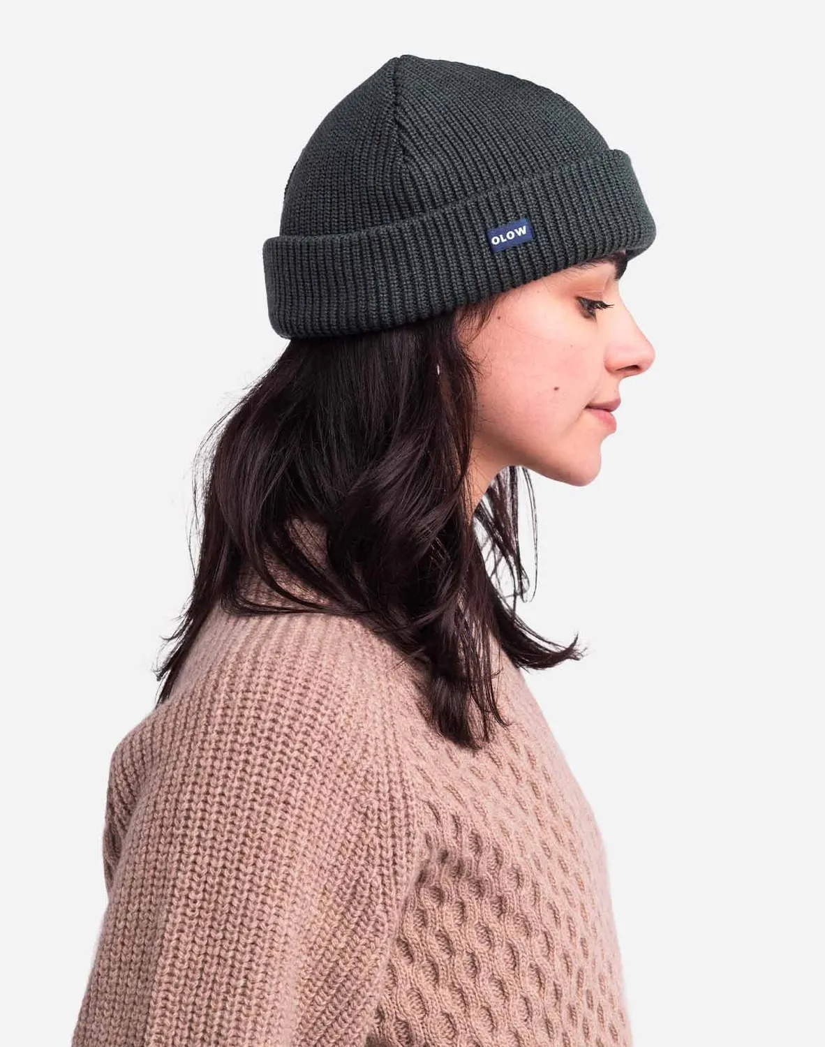 OLOW Thuiz bonnet vert laine coton