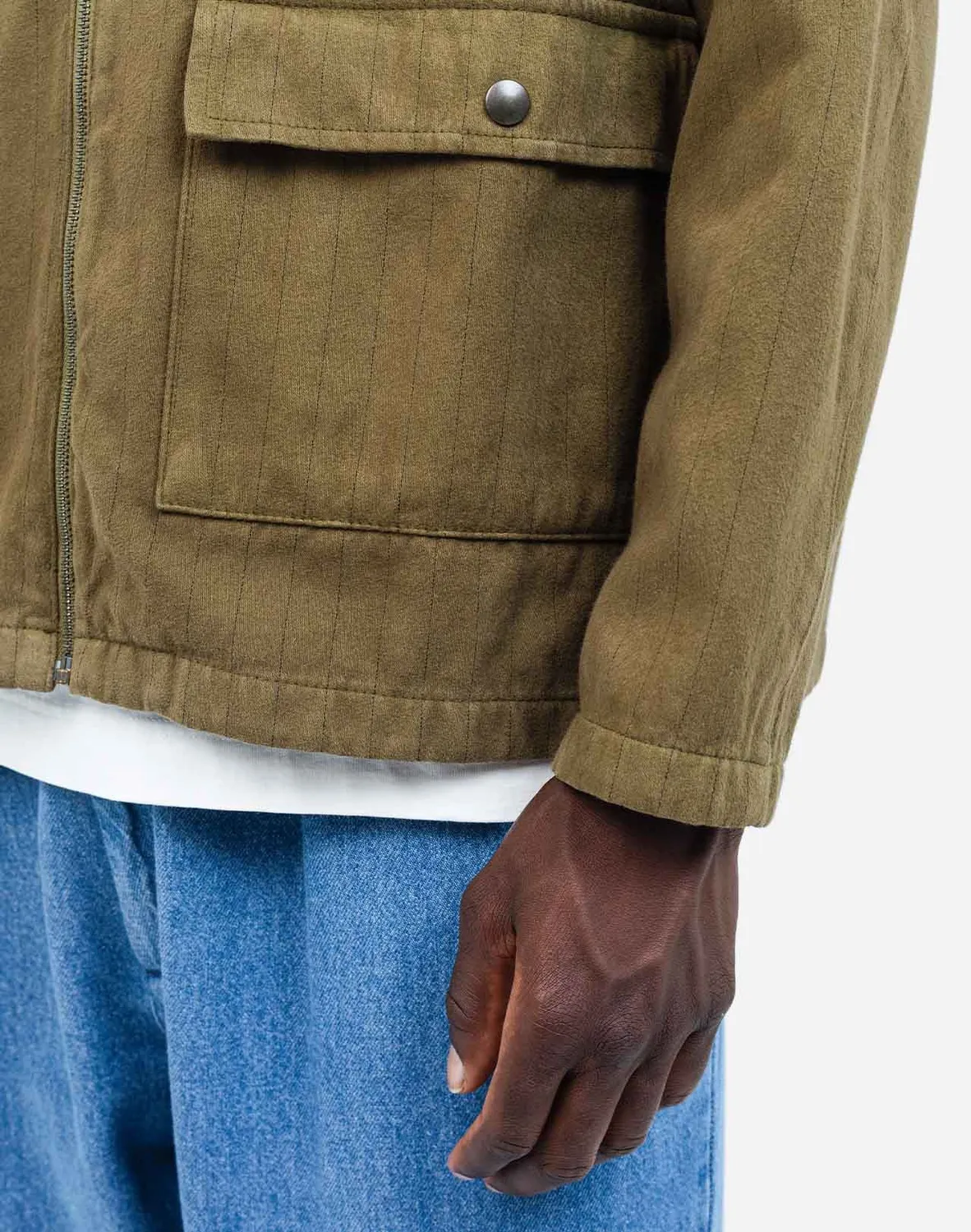 Olow Barry Signature veste kaki coton