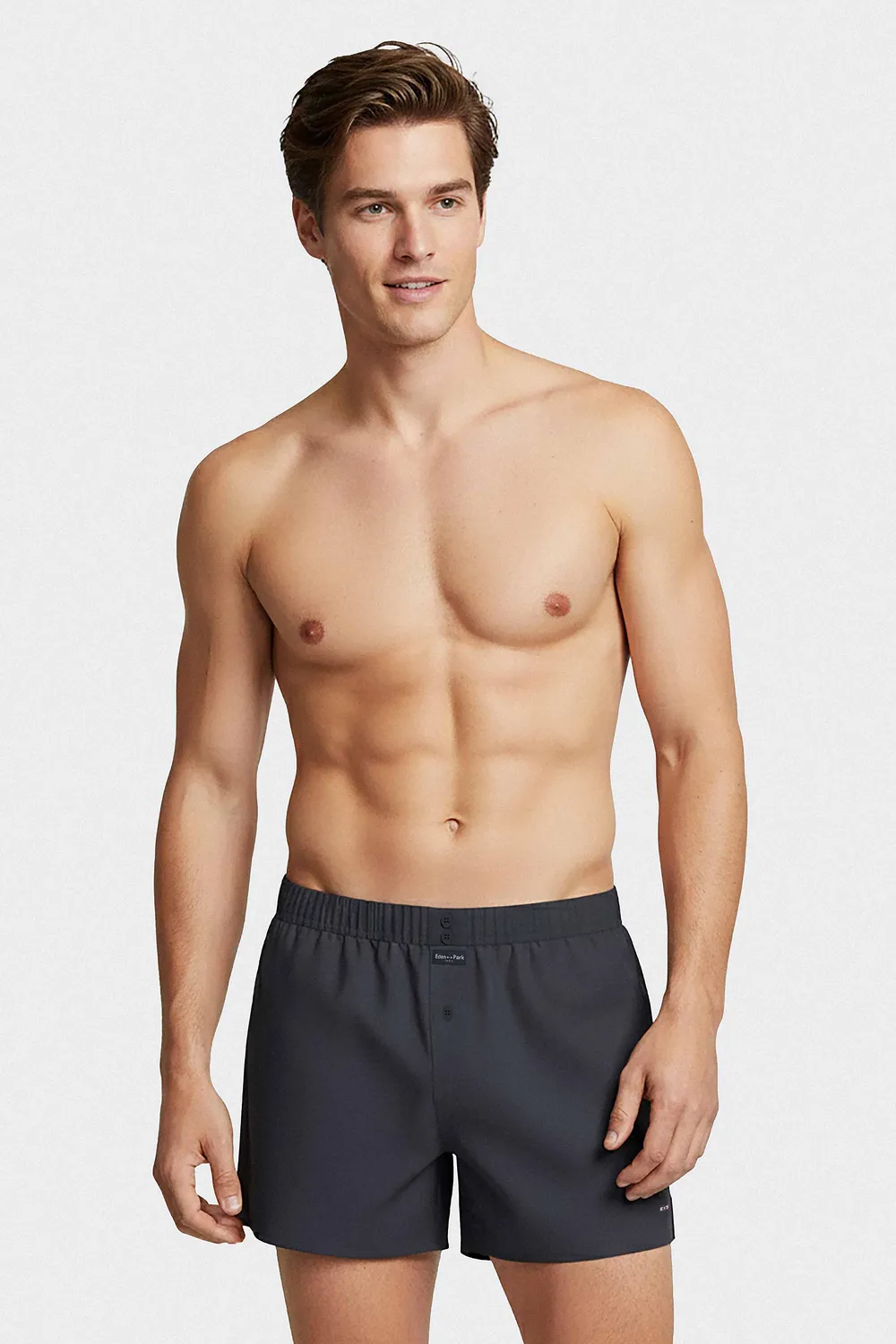 Eden Park Caleçon popeline coton marine homme