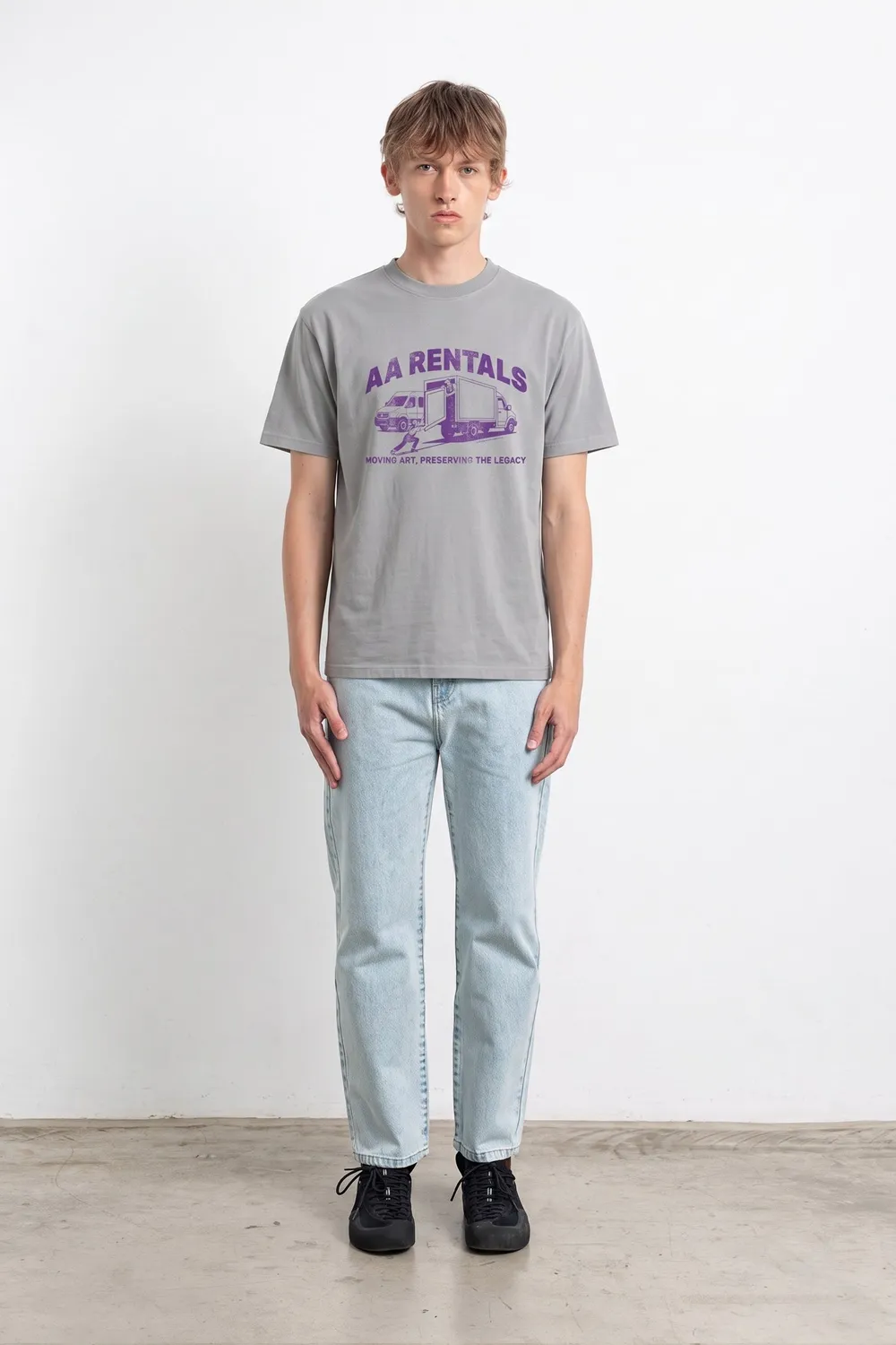 Edmmond Studios Moving Art t-shirt gris chiné coton