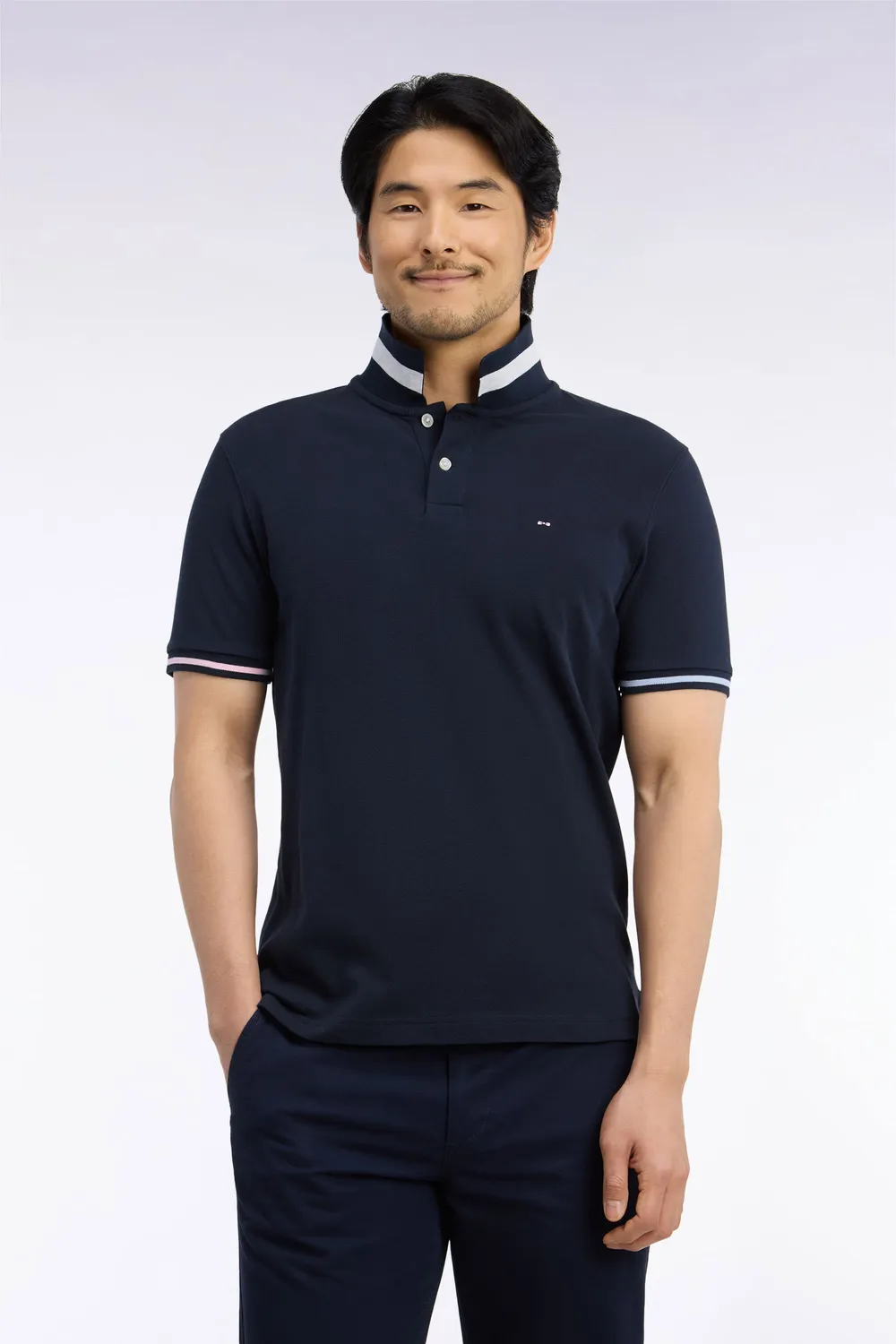 Eden Park Polo coton marine homme coupe droite