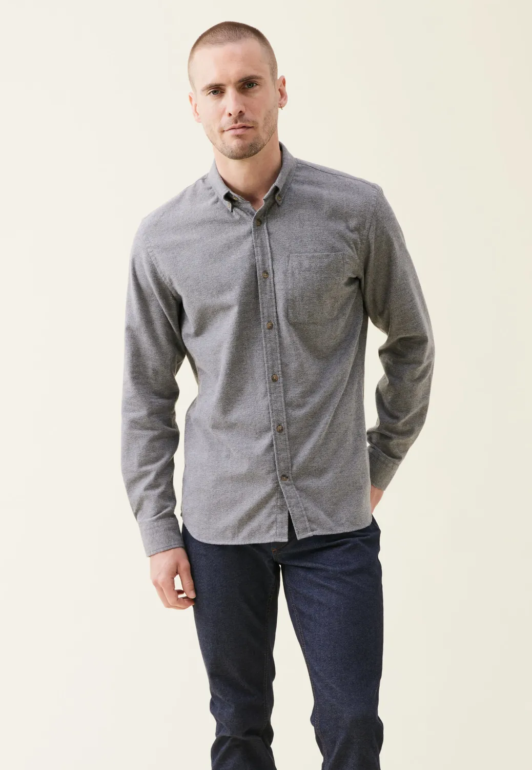 Loom La chemise en flanelle chemise camel L chaude