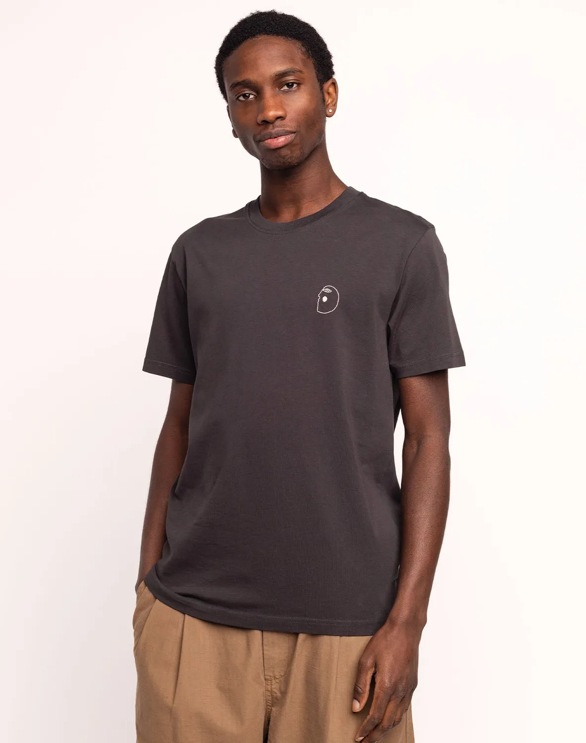 OLOW Flying t-shirt noir carbone coton bio
