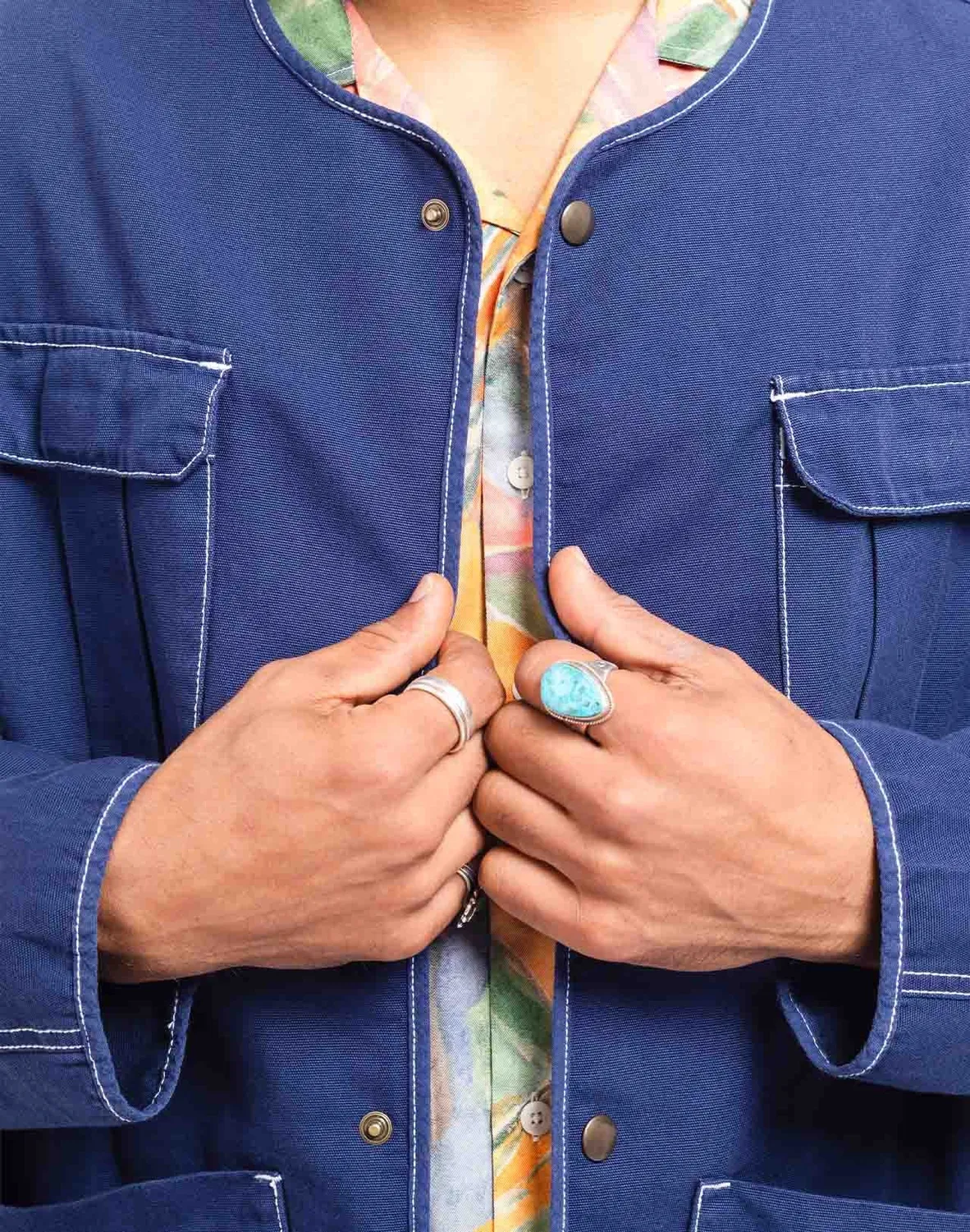 OLOW Hiro Paint veste bleu outremer workwear