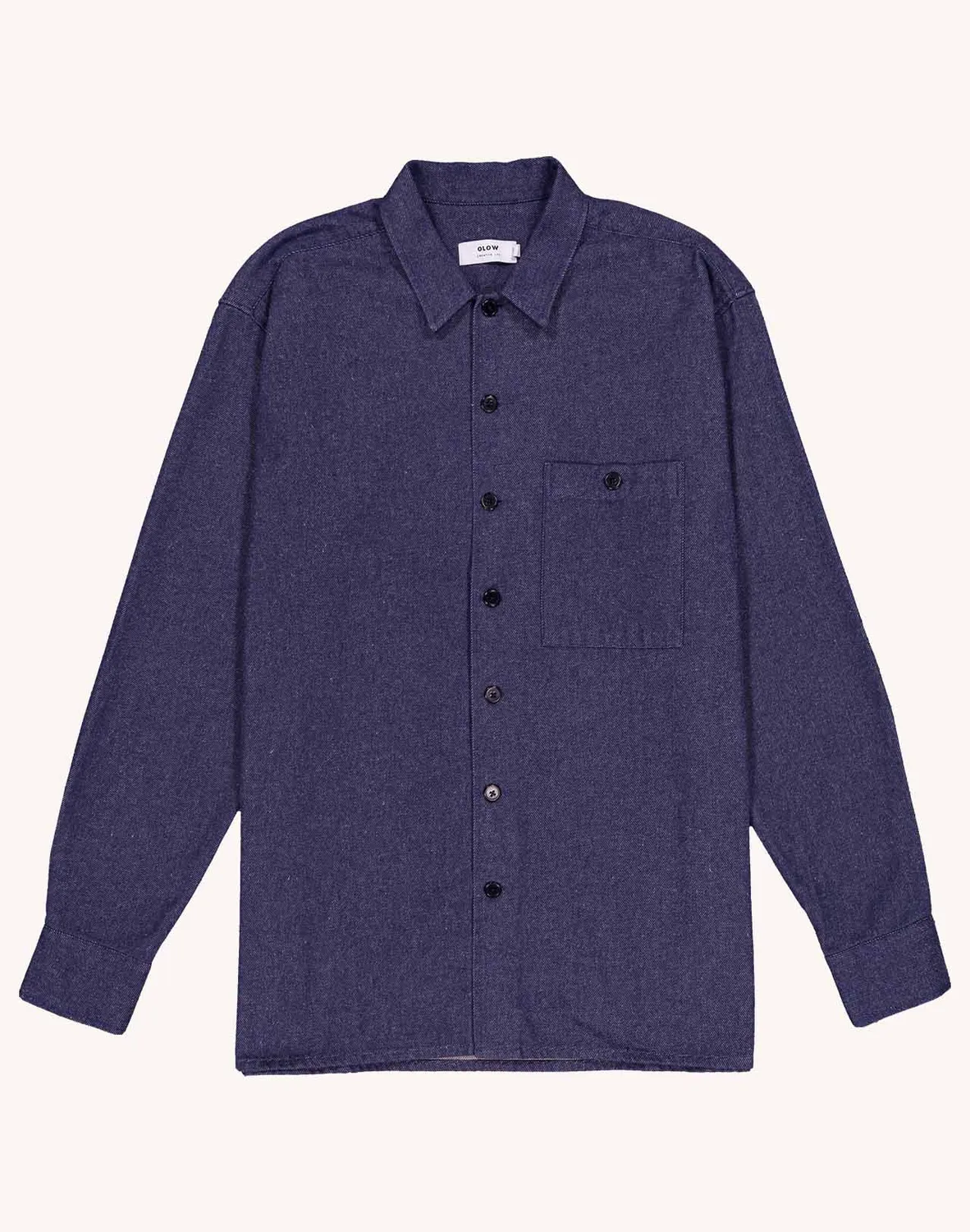 OLOW Decré chemise bleu denim recyclé 280 g