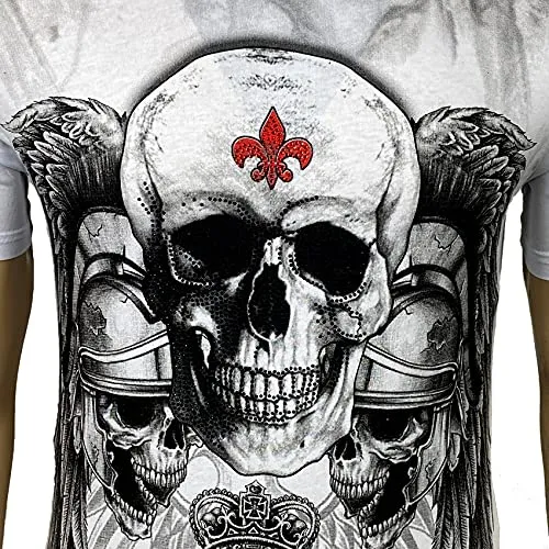 Subliminal Mode BX2308 t-shirt homme blanc S message Never Give Up