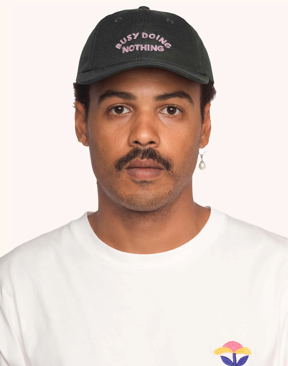 OLOW Six Panel Busy casquette verte lyocell coton
