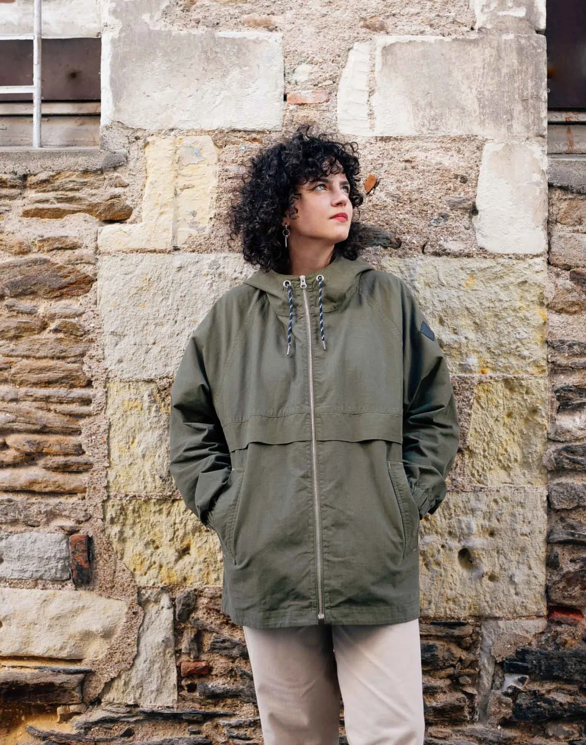Olow Suma Haven veste capuche ripstop brodée
