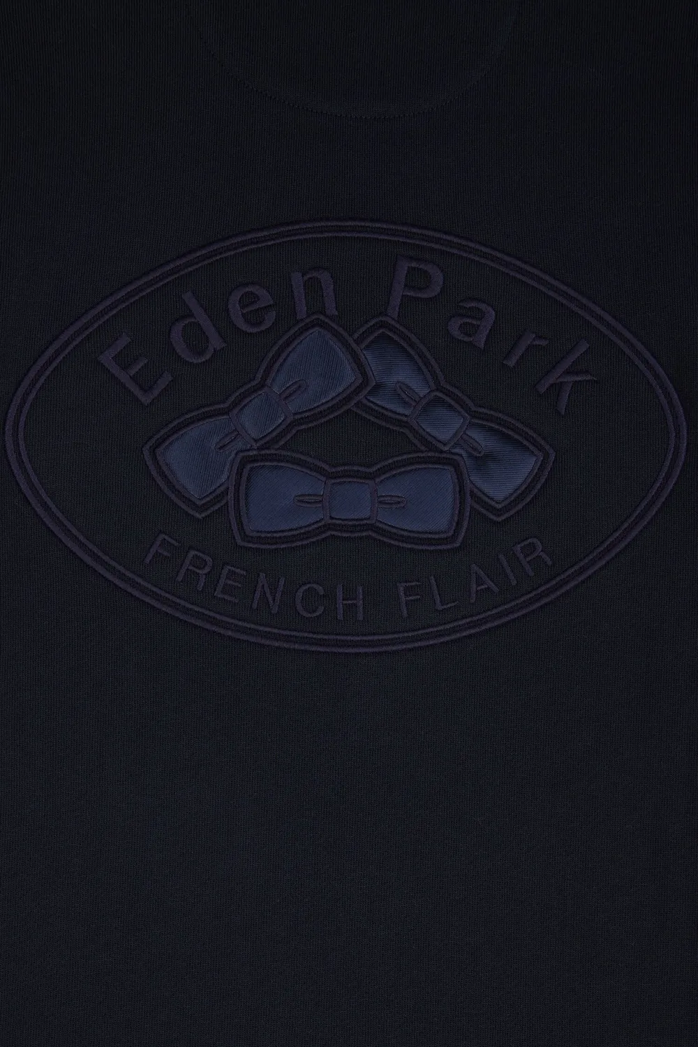 Eden Park sweat zippé molleton tricolore brodé homme