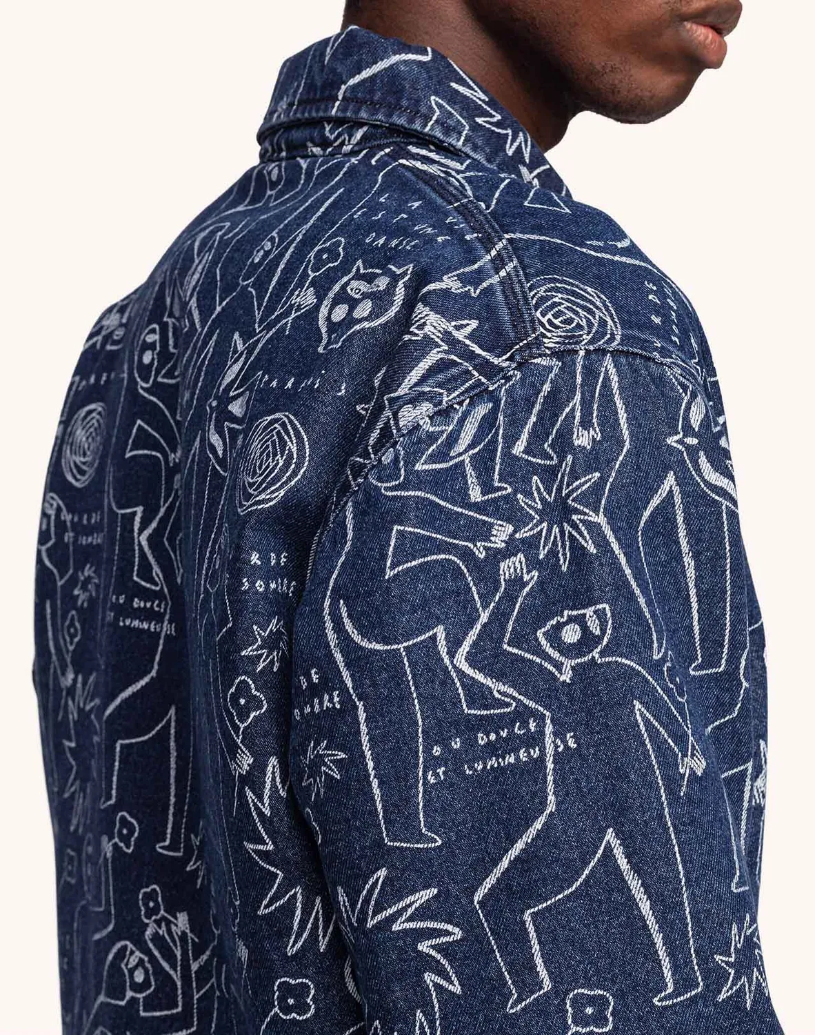 Olow Akka Life Dance veste denim bleu homme