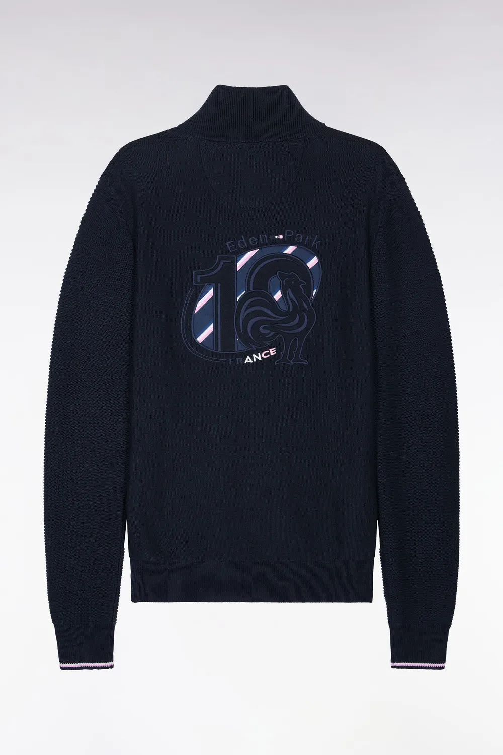 Eden Park XV de France cardigan coton marine