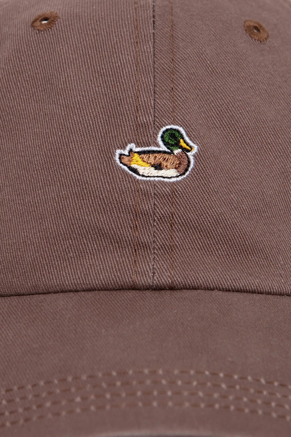 Edmmond Studios Duck Cap casquette marron coton taille unique