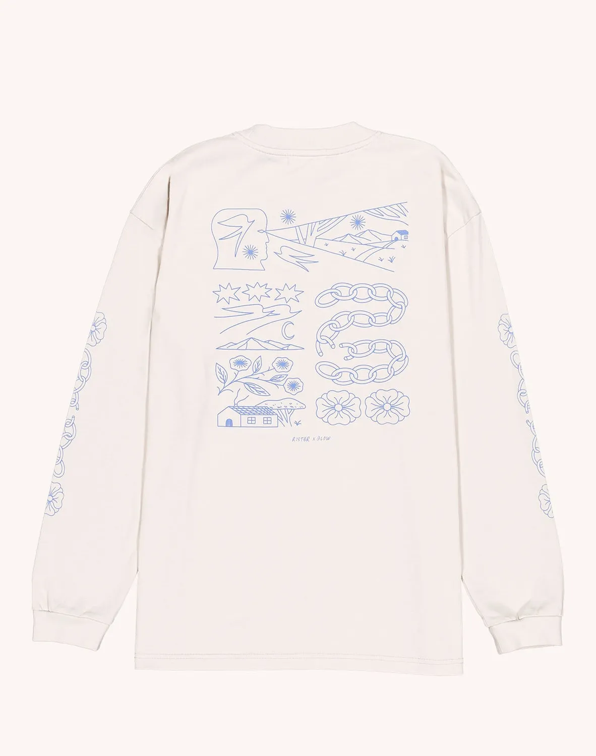 Olow Awake t-shirt manches longues gris perle