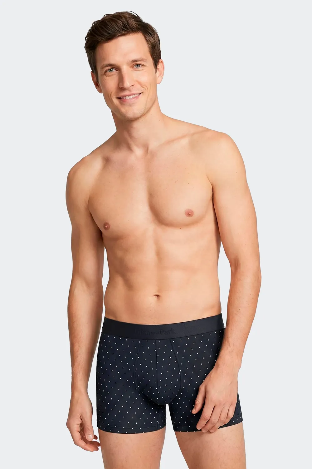 Eden Park lot 2 boxers coton stretch marine homme