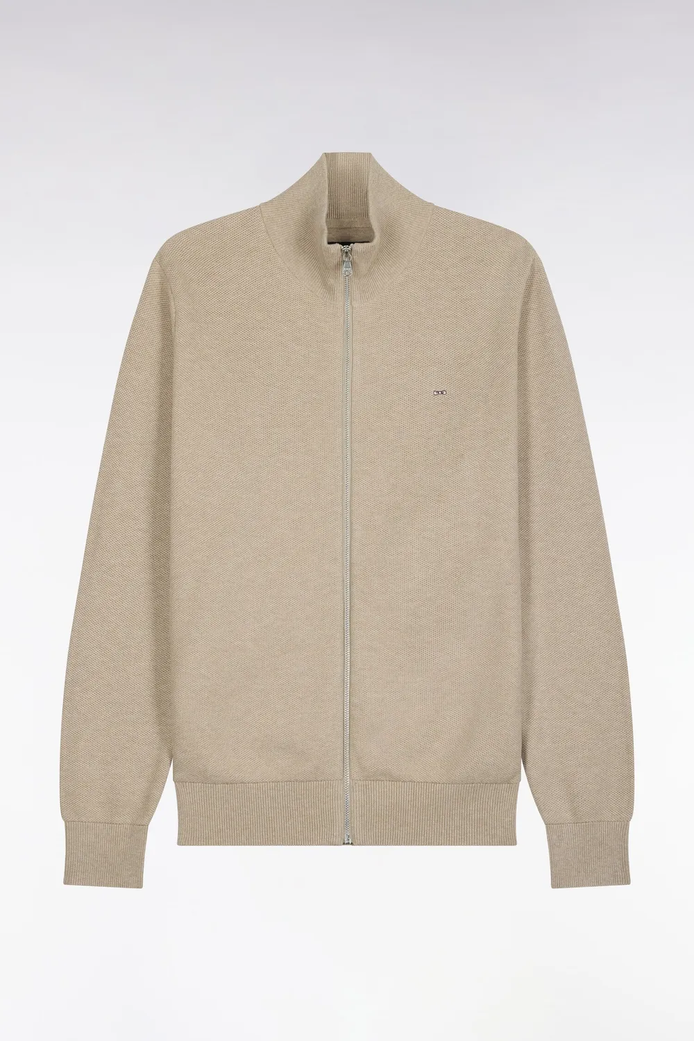 Eden Park H26MAICA0002 cardigan zippé beige coton