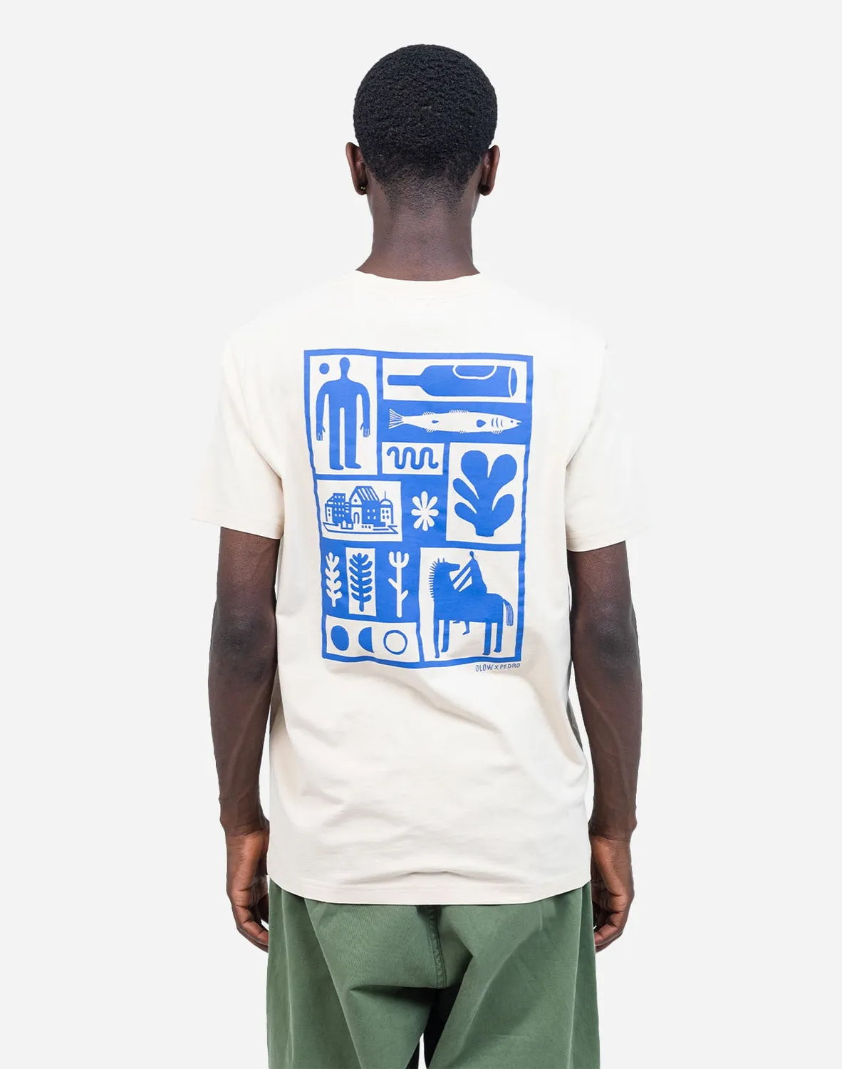 OLOW Essentials t-shirt homme crème coton bio