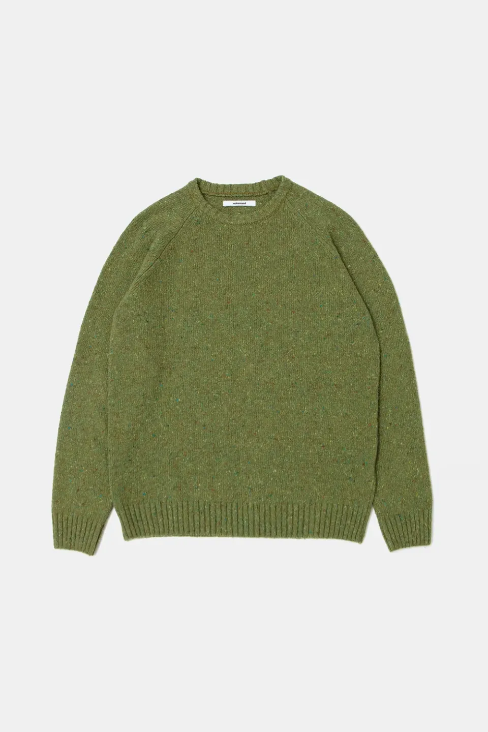 Edmmond Studios Paris pull kaki tweed col caissé