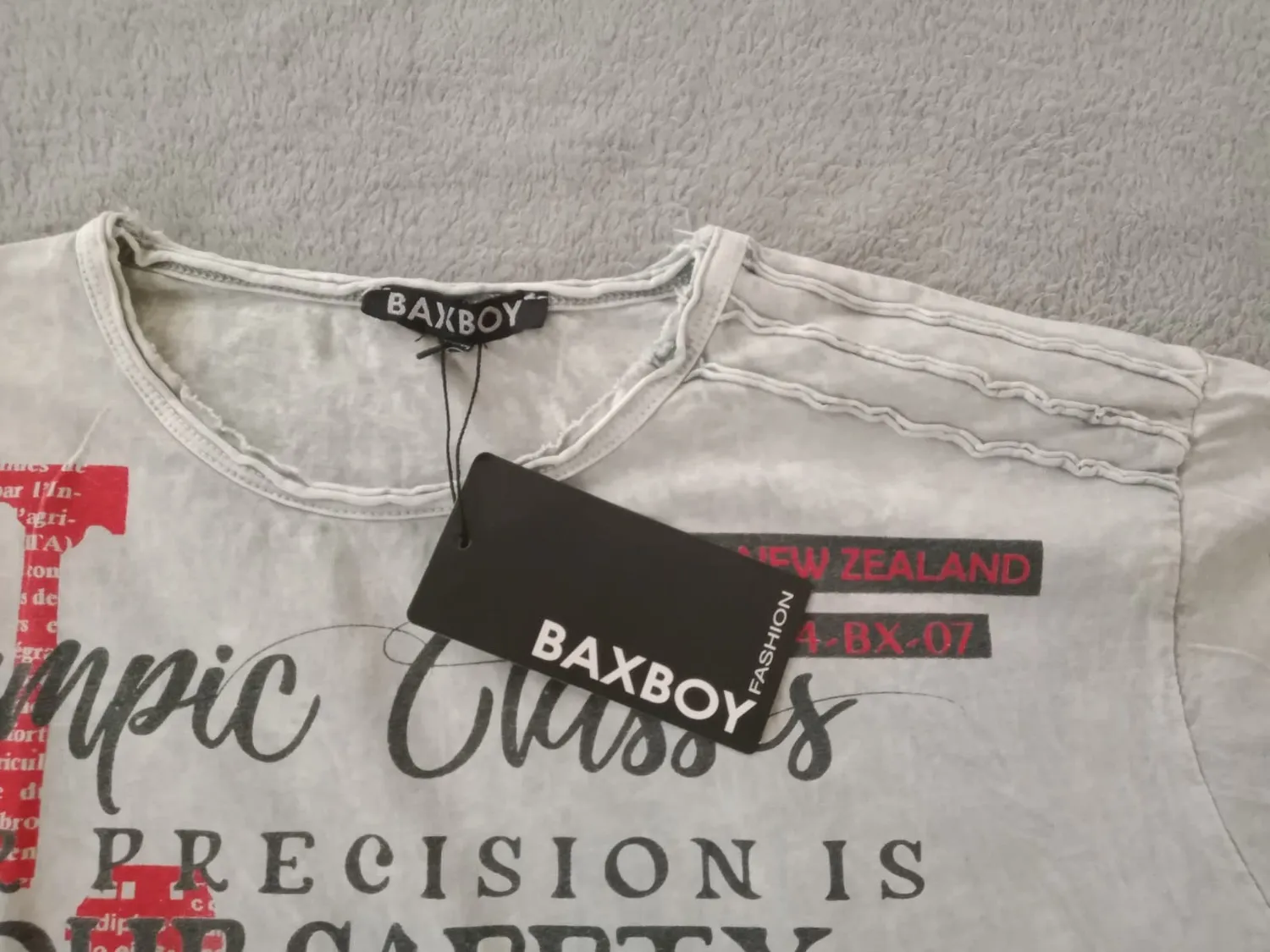 Subliminal Mode BX119 t-shirt homme délavé gris foncé