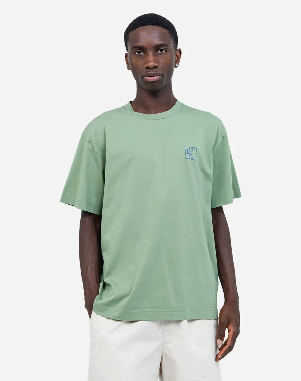 OLOW Pomba t-shirt ample vert sauge coton bio