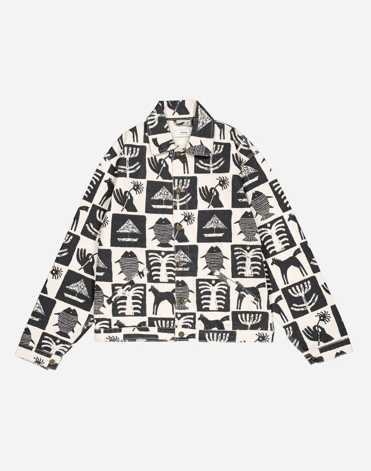 OLOW Tamar veste bicolore denim créateur