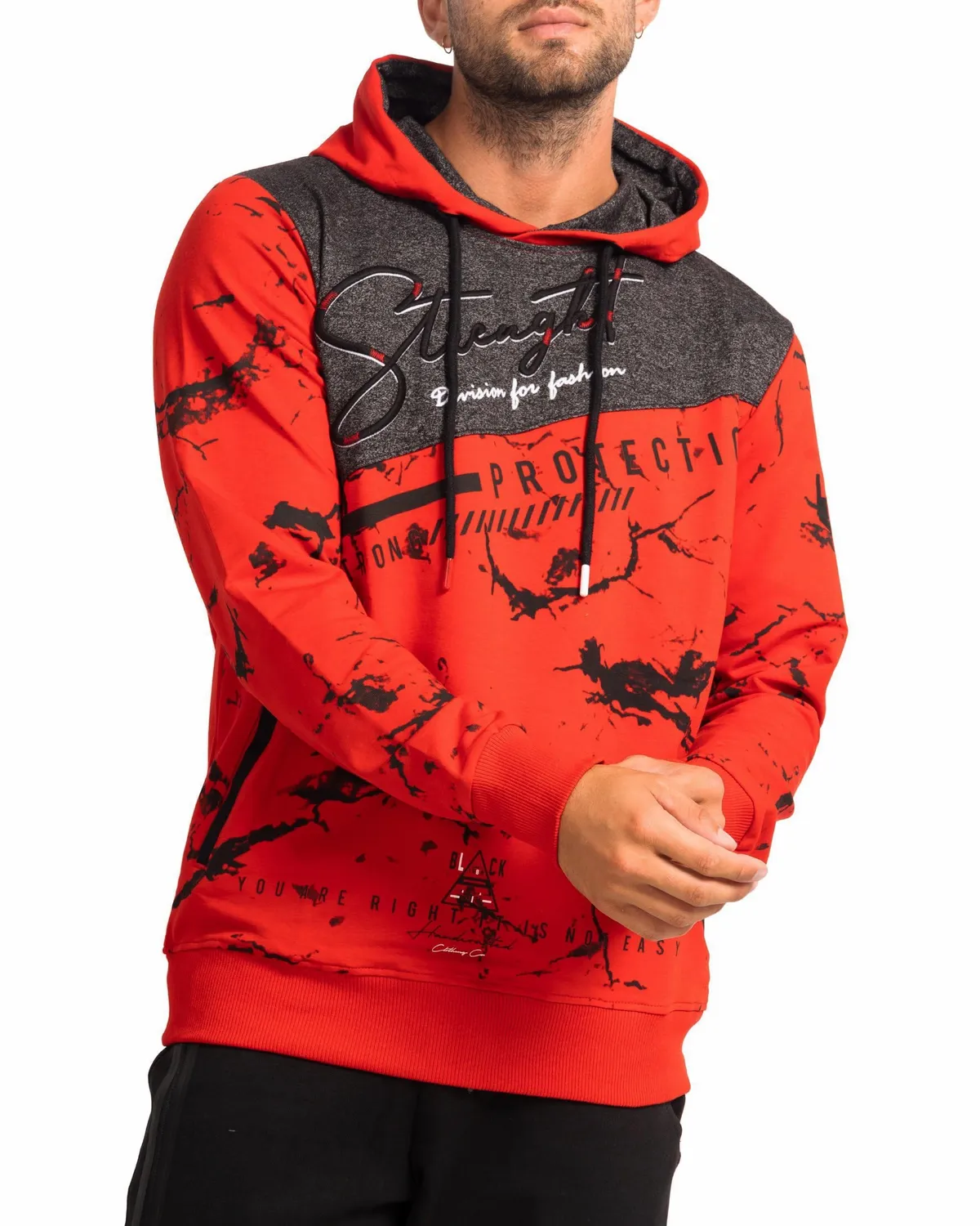 Subliminal Mode BX2628 sweat capuche homme XL bicolore
