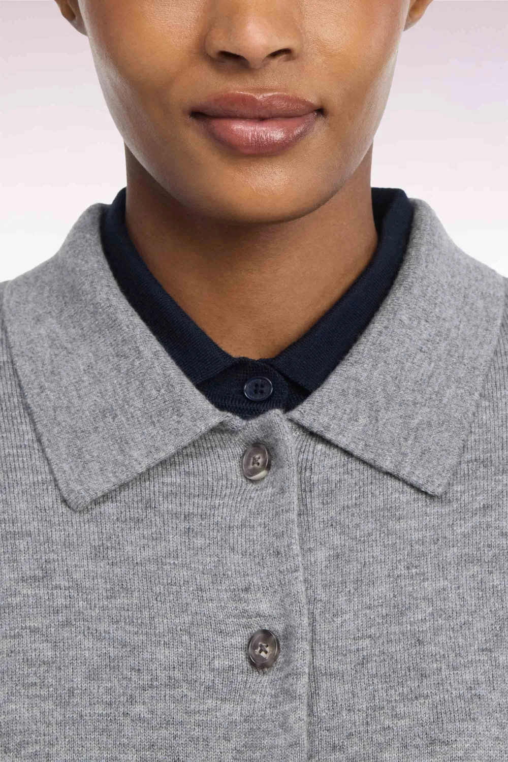 Eden Park Club Classique cardigan gris laine cachemire femme