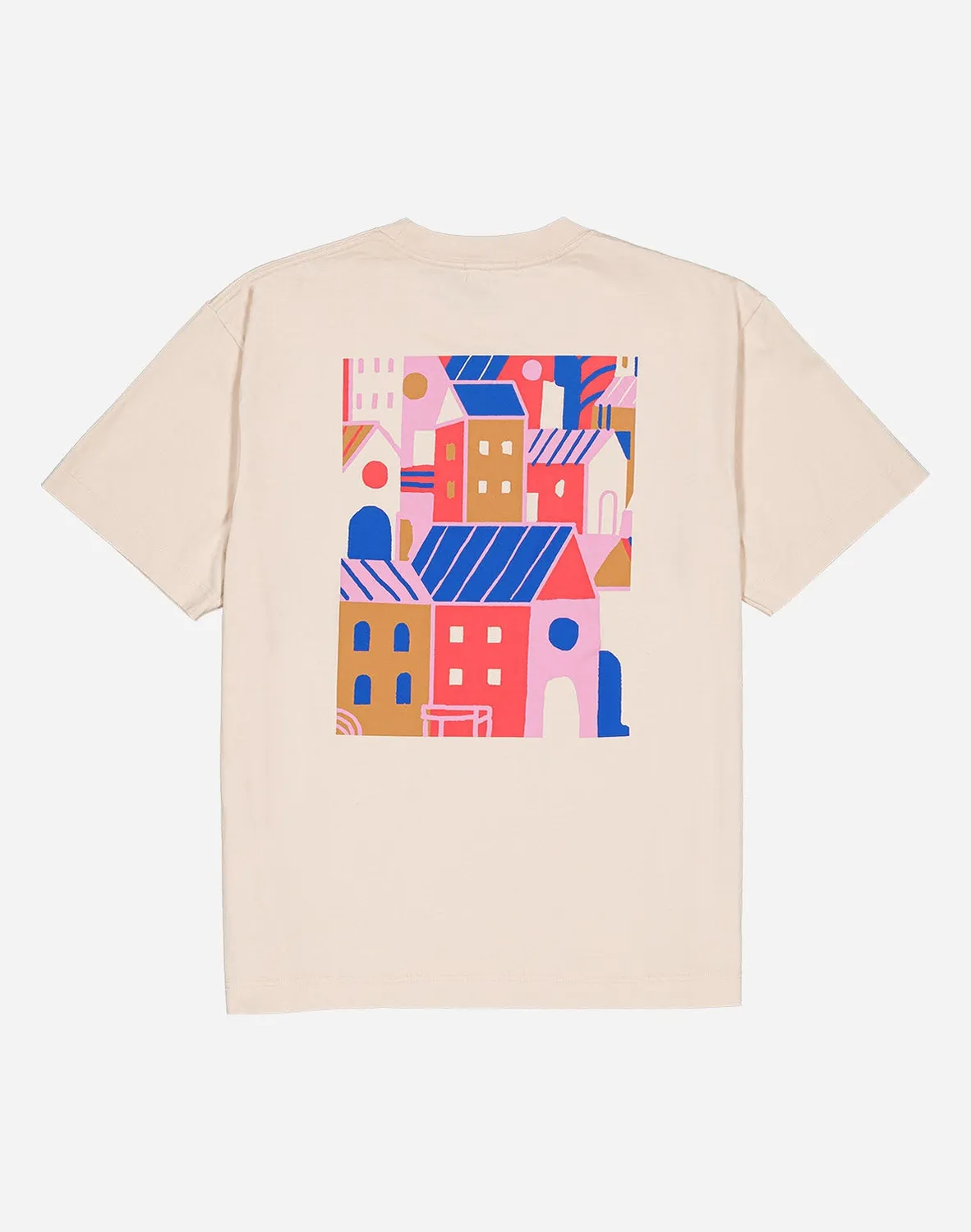 OLOW City t-shirt ample crème coton bio