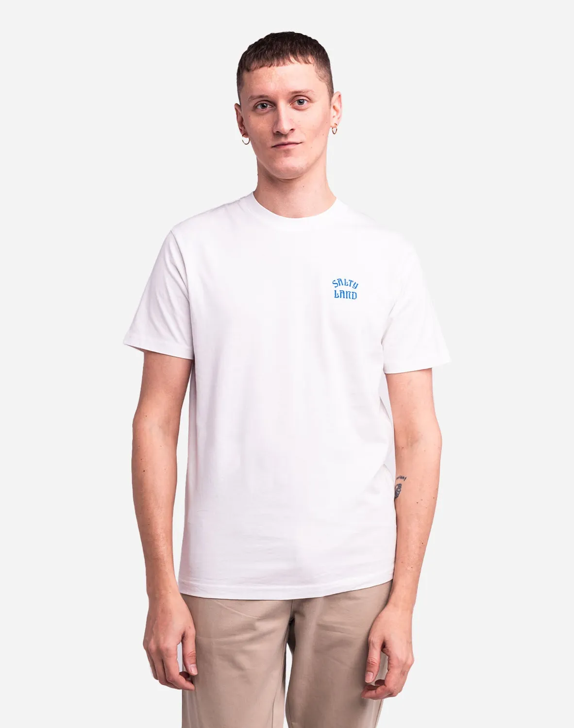 Olow Guardian t-shirt écru coton bio brodé