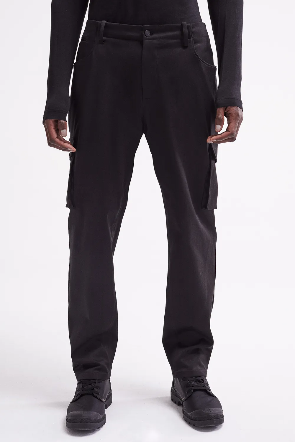 French Deal Cargo pantalon coton cuir