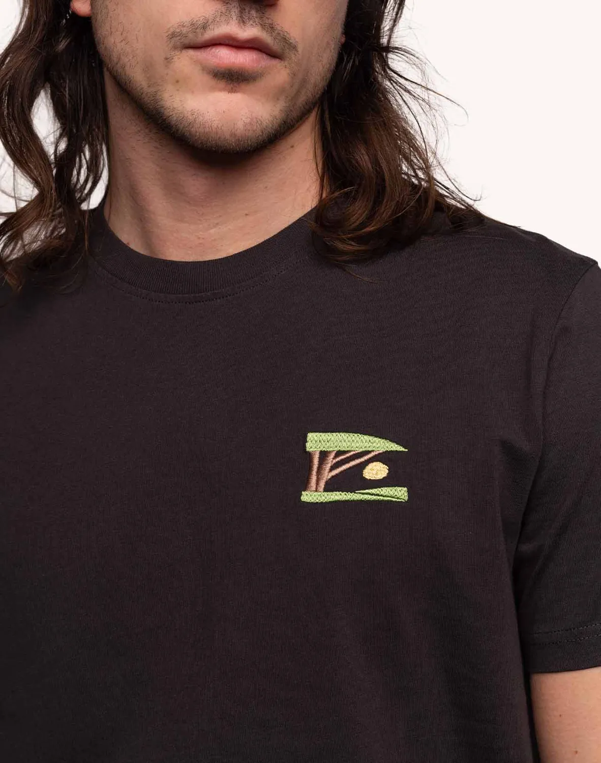 OLOW Sunset t-shirt noir carbone bio